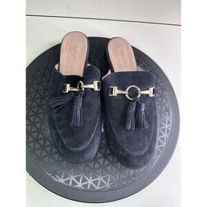 Summit by White Mountain Anelie Women's Slip On Mule in Navy Suede